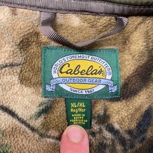 Camo hunting fleece hooded jacket